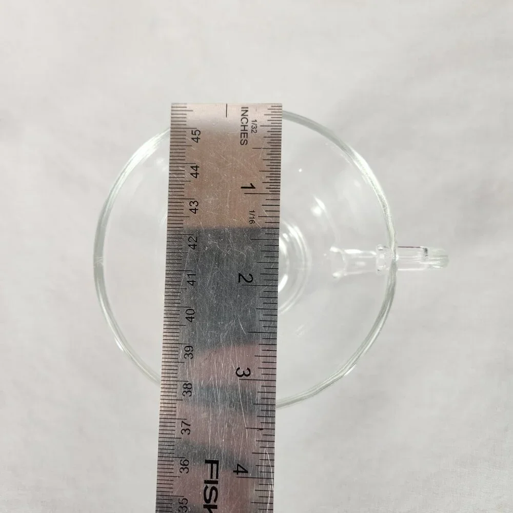 Set of 3 Vintage Anchor Hocking Clear Pressed Glass Punch Cups 60s 70s
